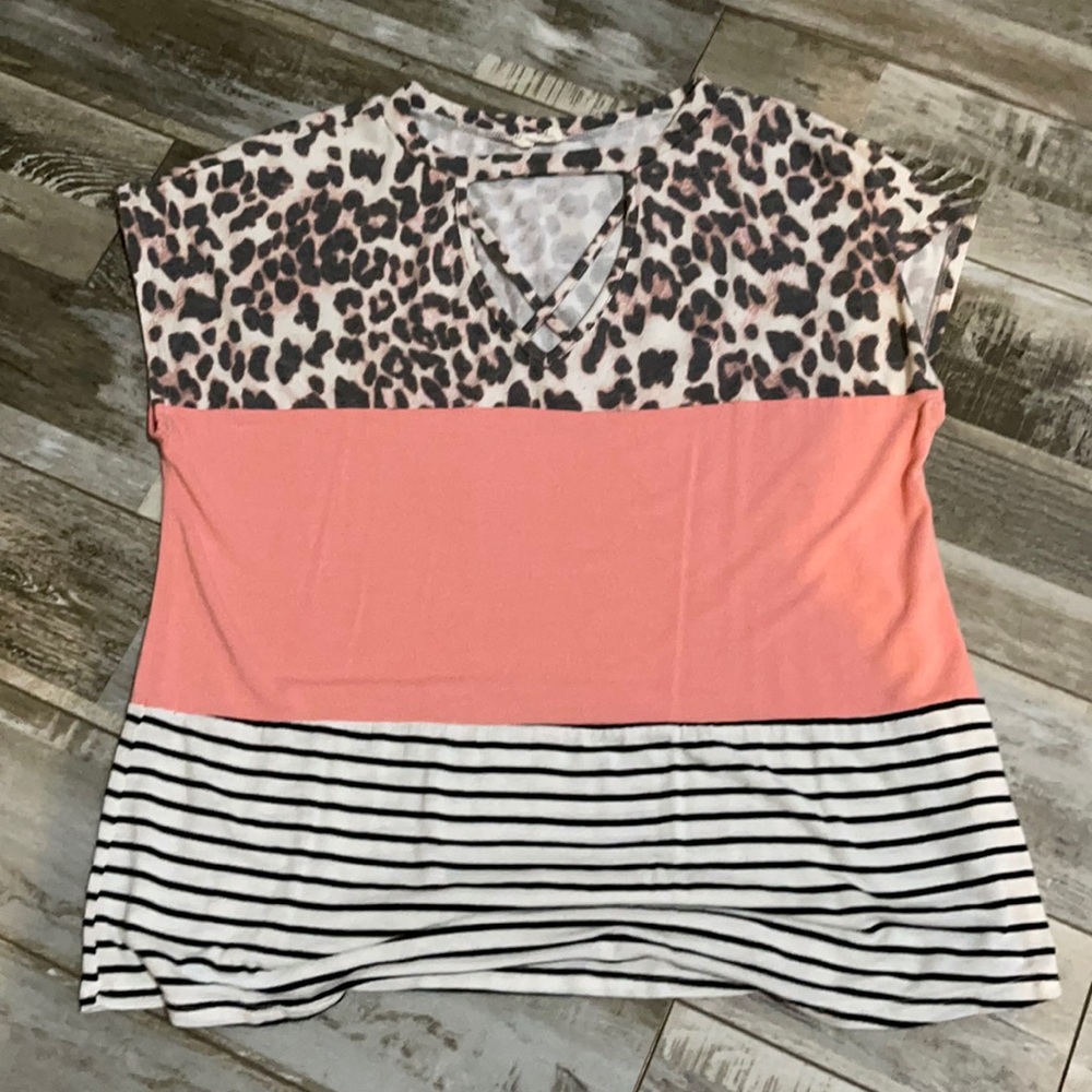 Leopard Block Top